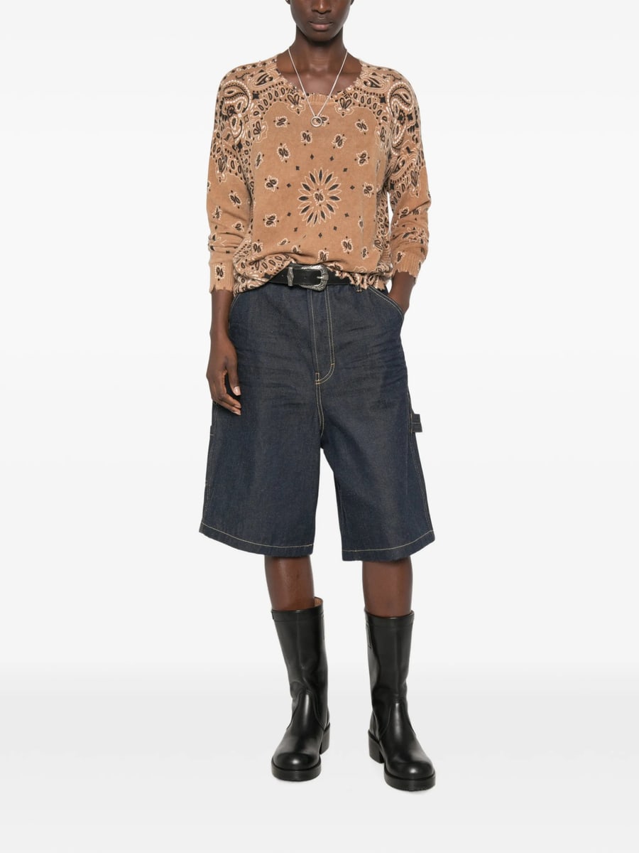 Kujten Kujten Mela Banda Bico Distressed-effect Sweater, view 4