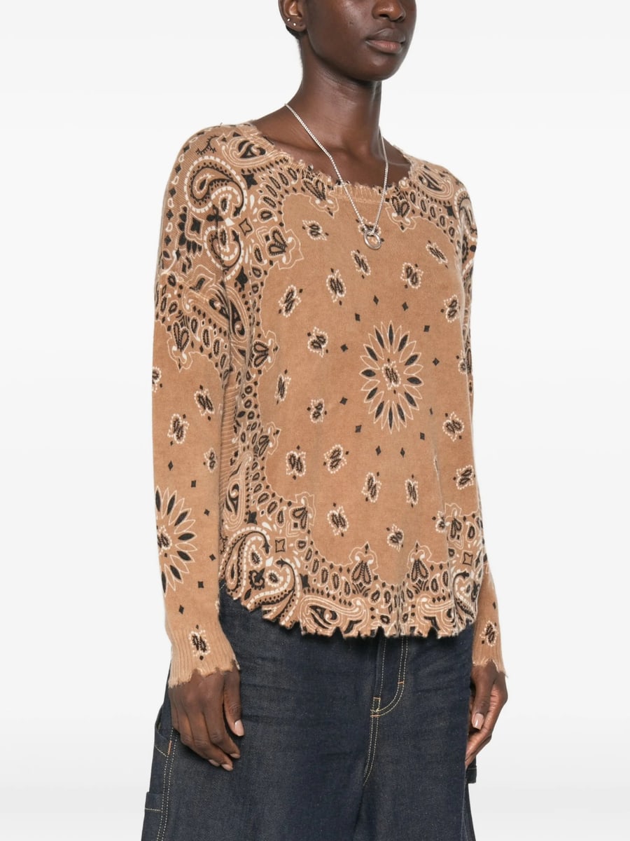 Kujten Kujten Mela Banda Bico Distressed-effect Sweater, view 5