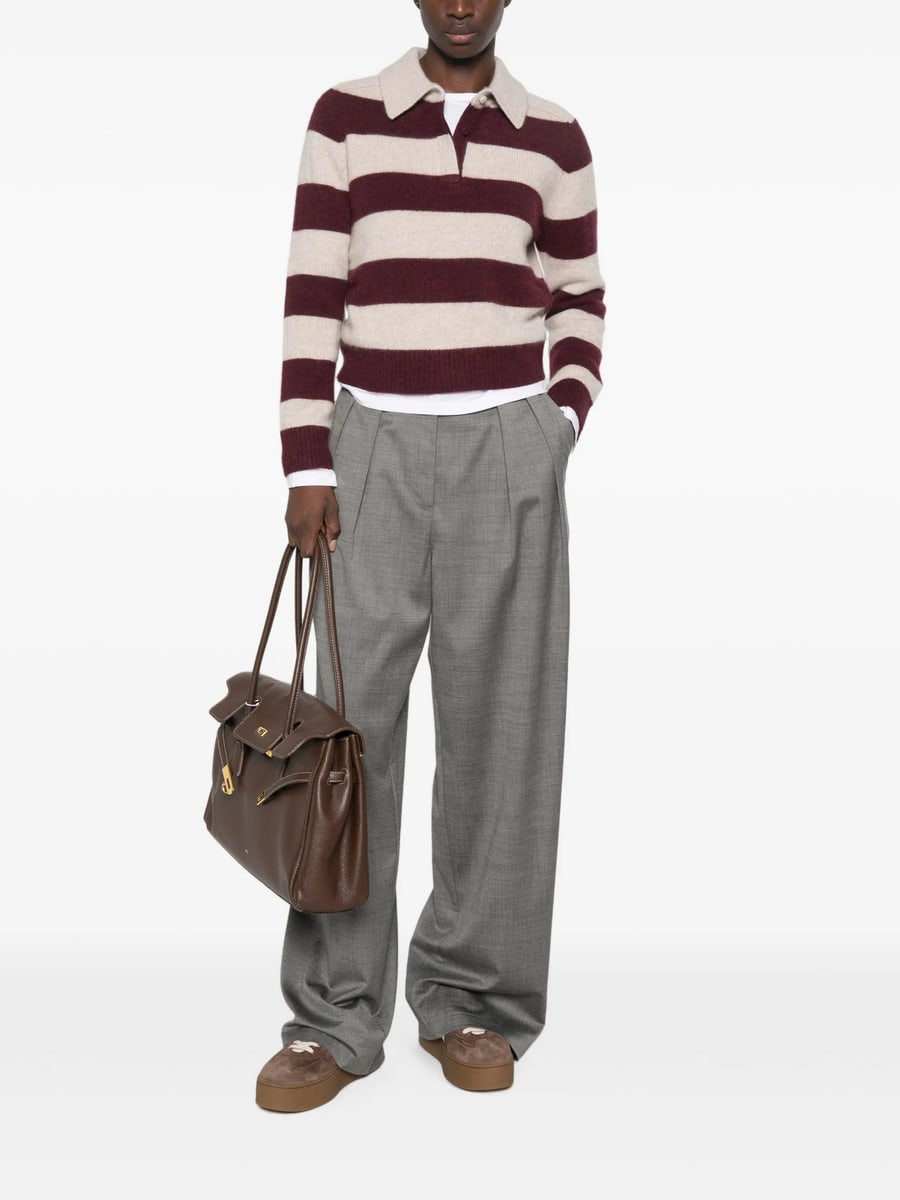 Kujten Kujten Royce Stripe Polo-collar Sweater, view 3