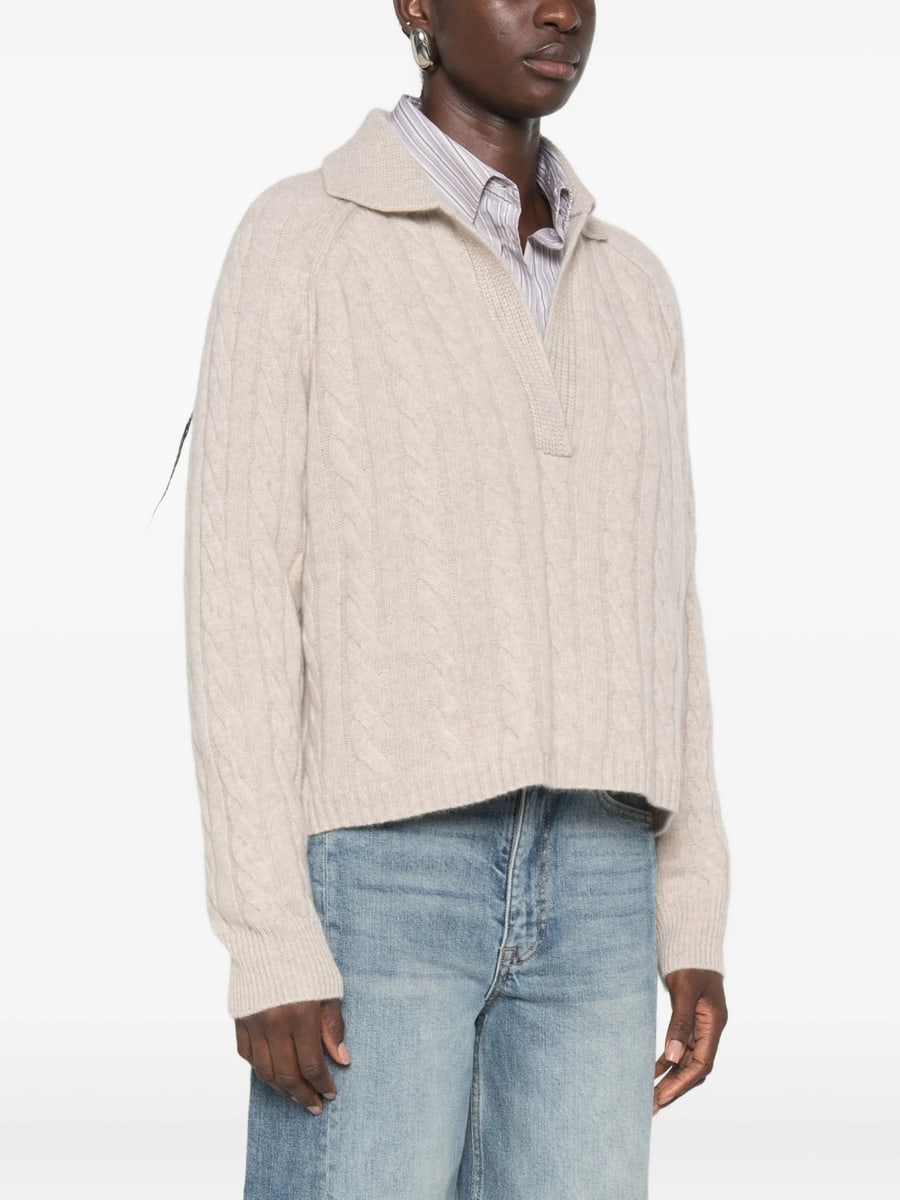 Kujten Kujten Cable-knit Sweater, view 2