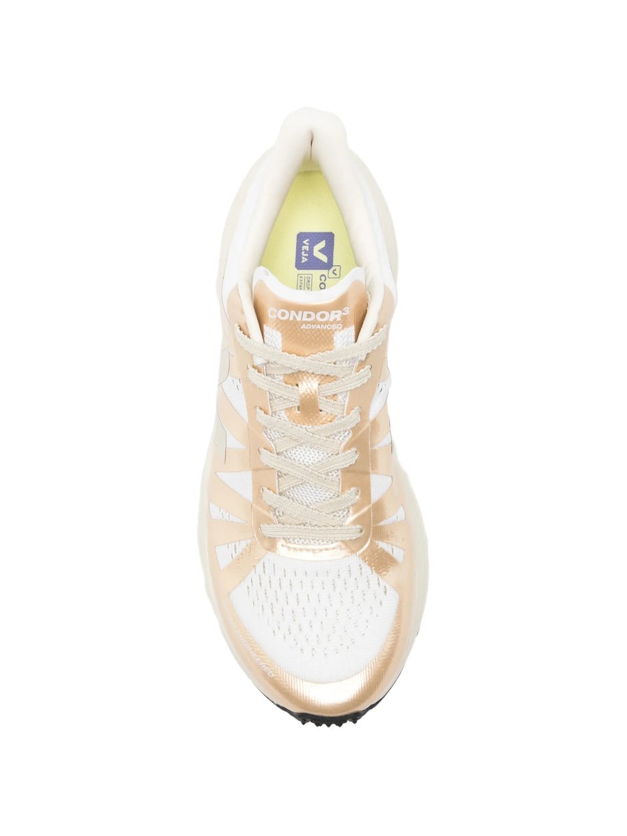 Veja Veja Condor 3 Metallic-effect Sneakers, view 3