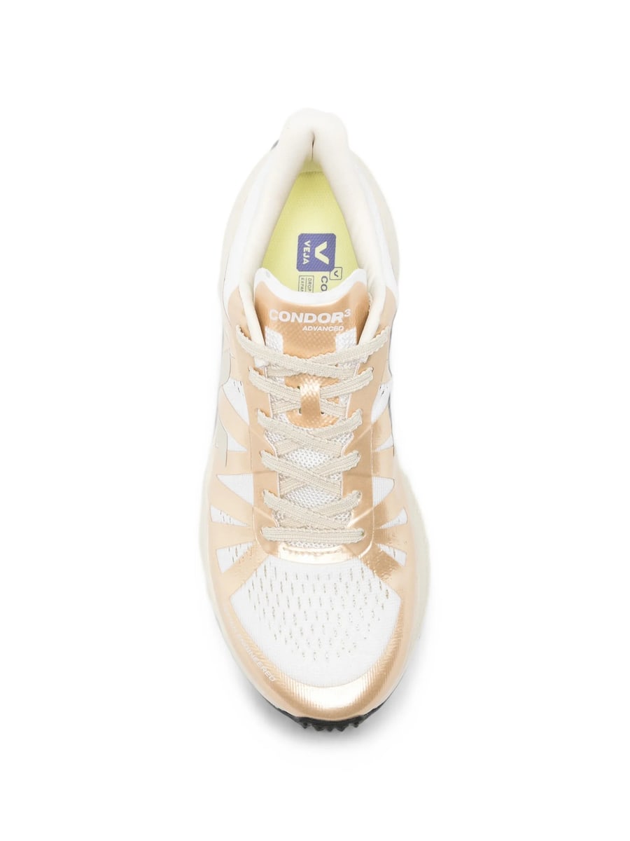 Veja Veja Condor 3 Metallic-effect Sneakers, view 4