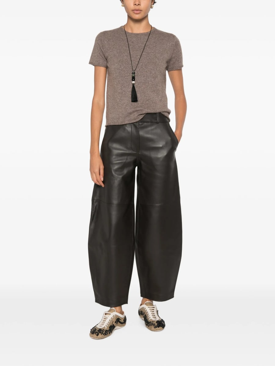 Co Co Ribbed-trim T-shirt, view 2
