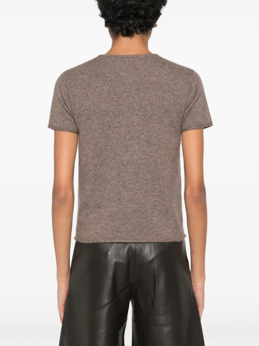 Co Co Ribbed-trim T-shirt, view 4