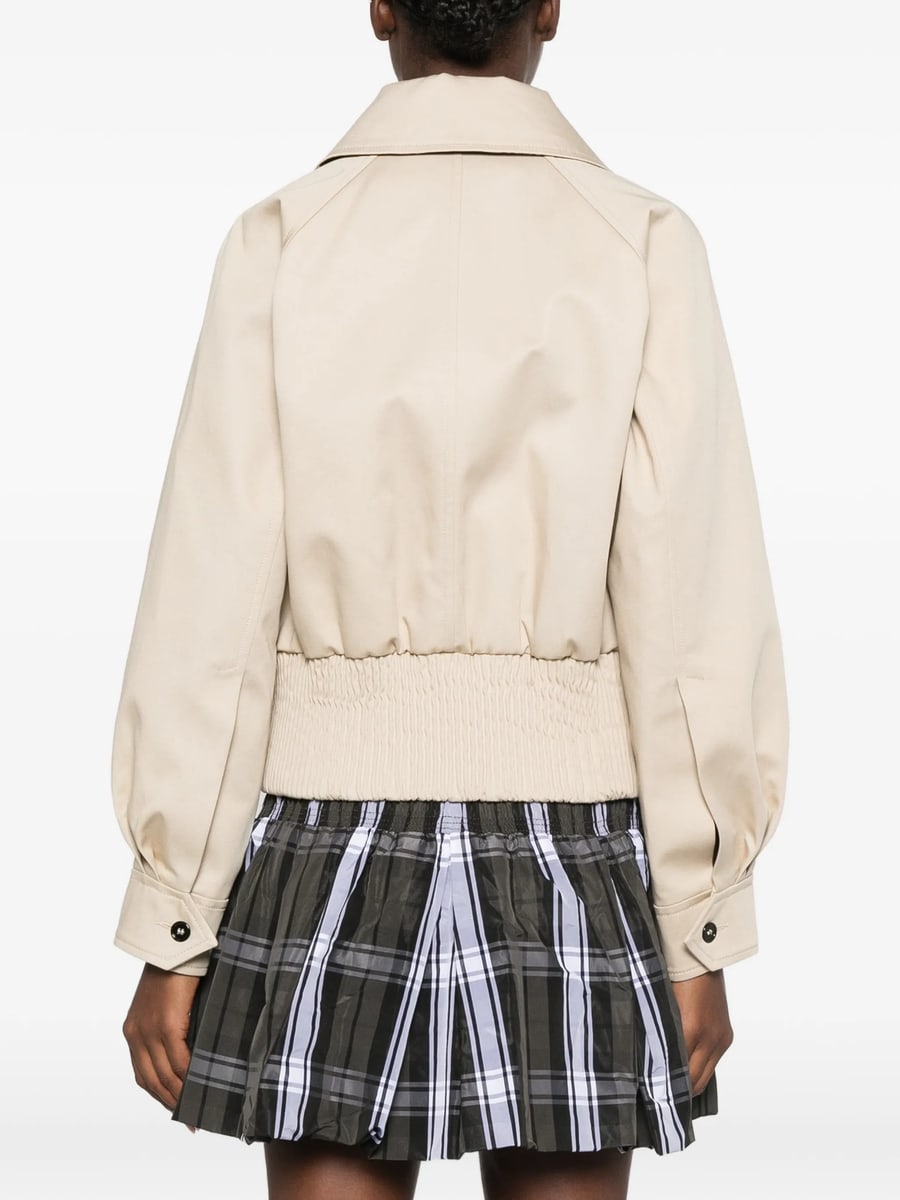 Patou Patou Zip-fastening Pointed-collar Jacket, view 3
