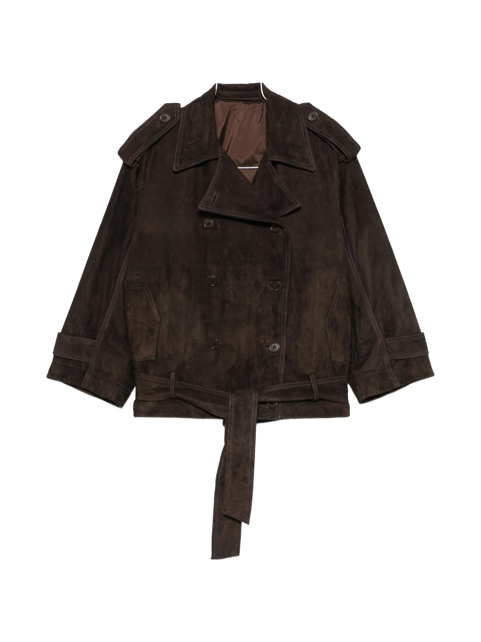Santoro Santoro Double-breasted Suede Jacket