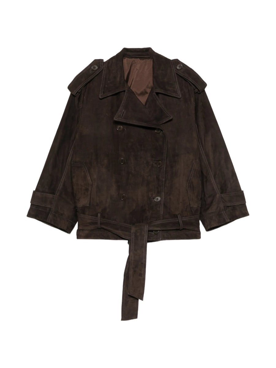 Santoro Santoro Double-breasted Suede Jacket
