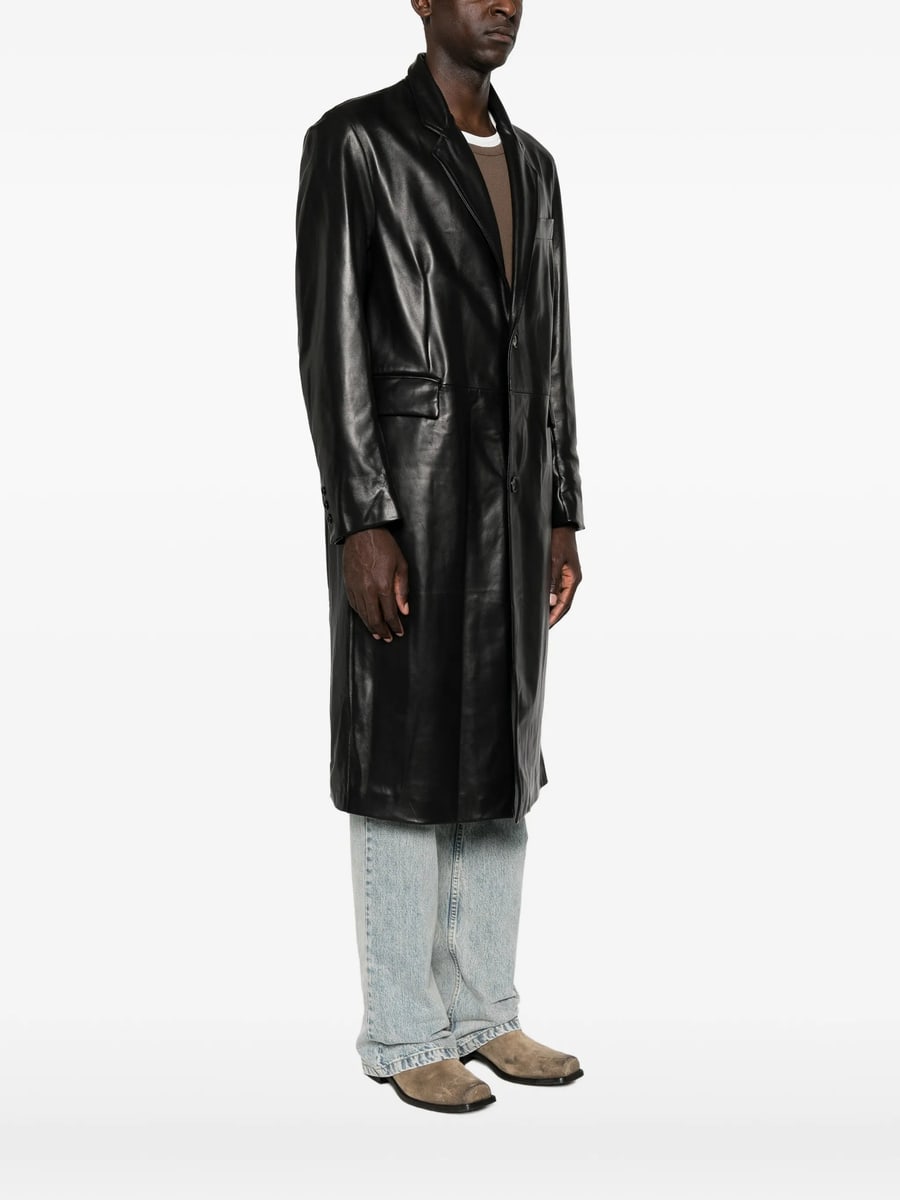 Santoro Santoro Single-breasted Leather Jacket, view 4