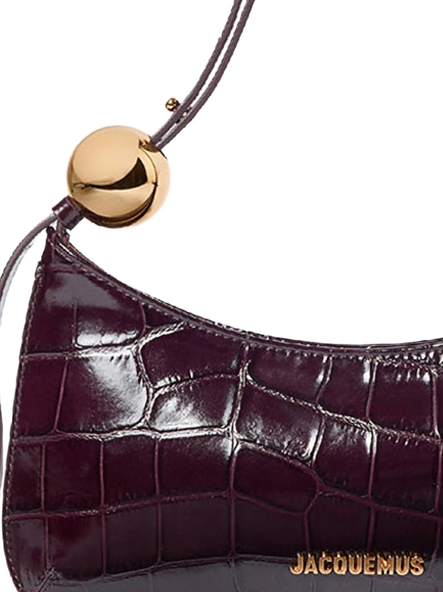 Jacquemus Jacquemus Croc-effect Leather Shoulder Bag, view 2