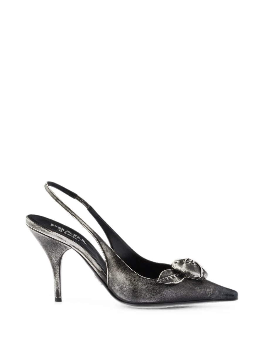 Prada Prada Leather Slingback Pumps