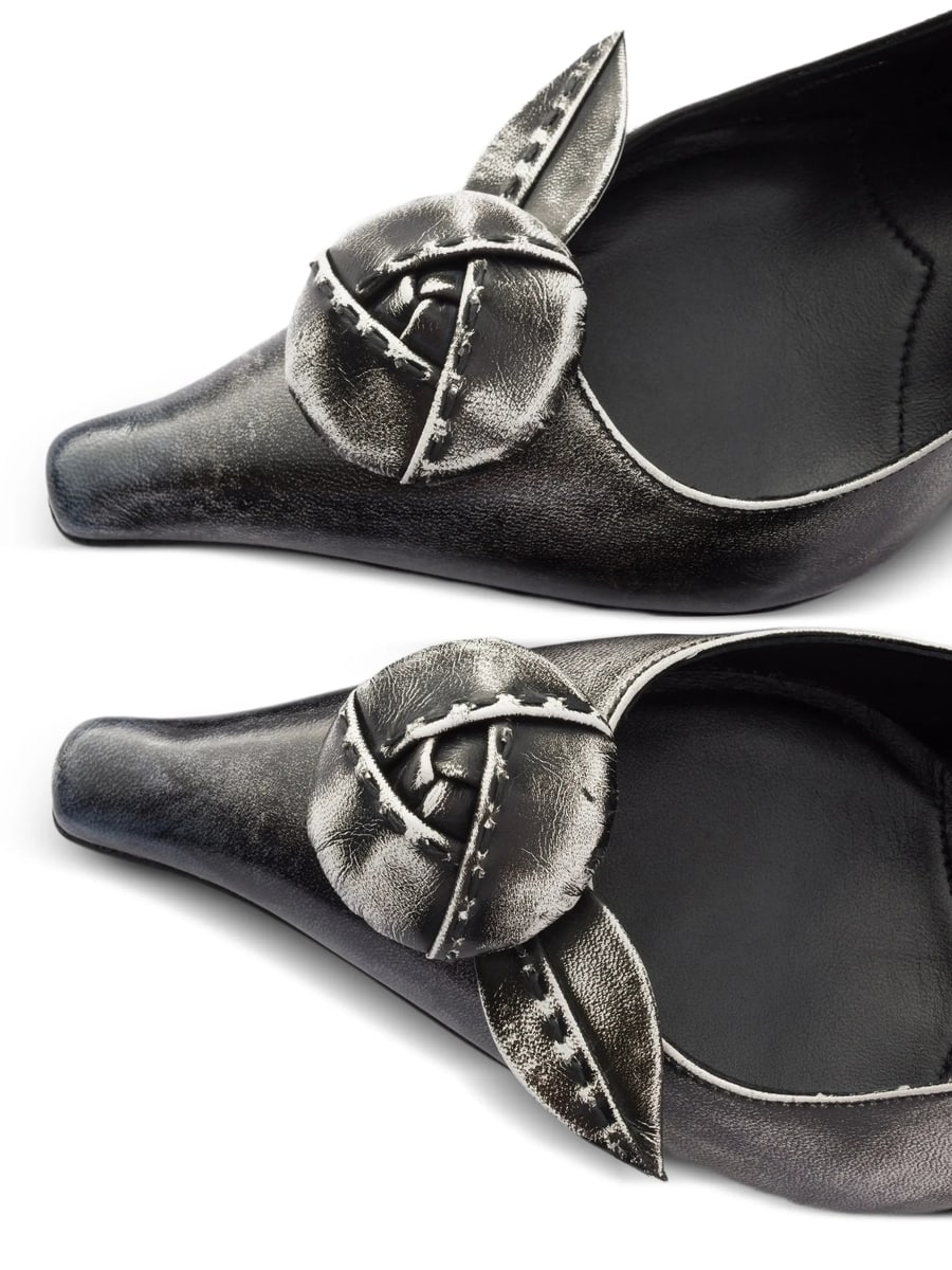 Prada Prada Leather Slingback Pumps, view 2
