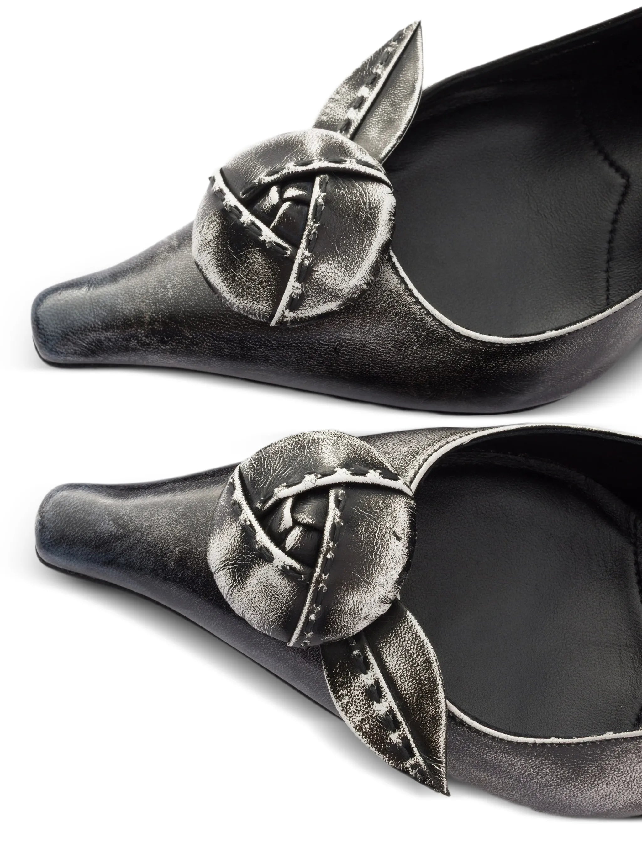 Prada Prada Leather Slingback Pumps, view 2