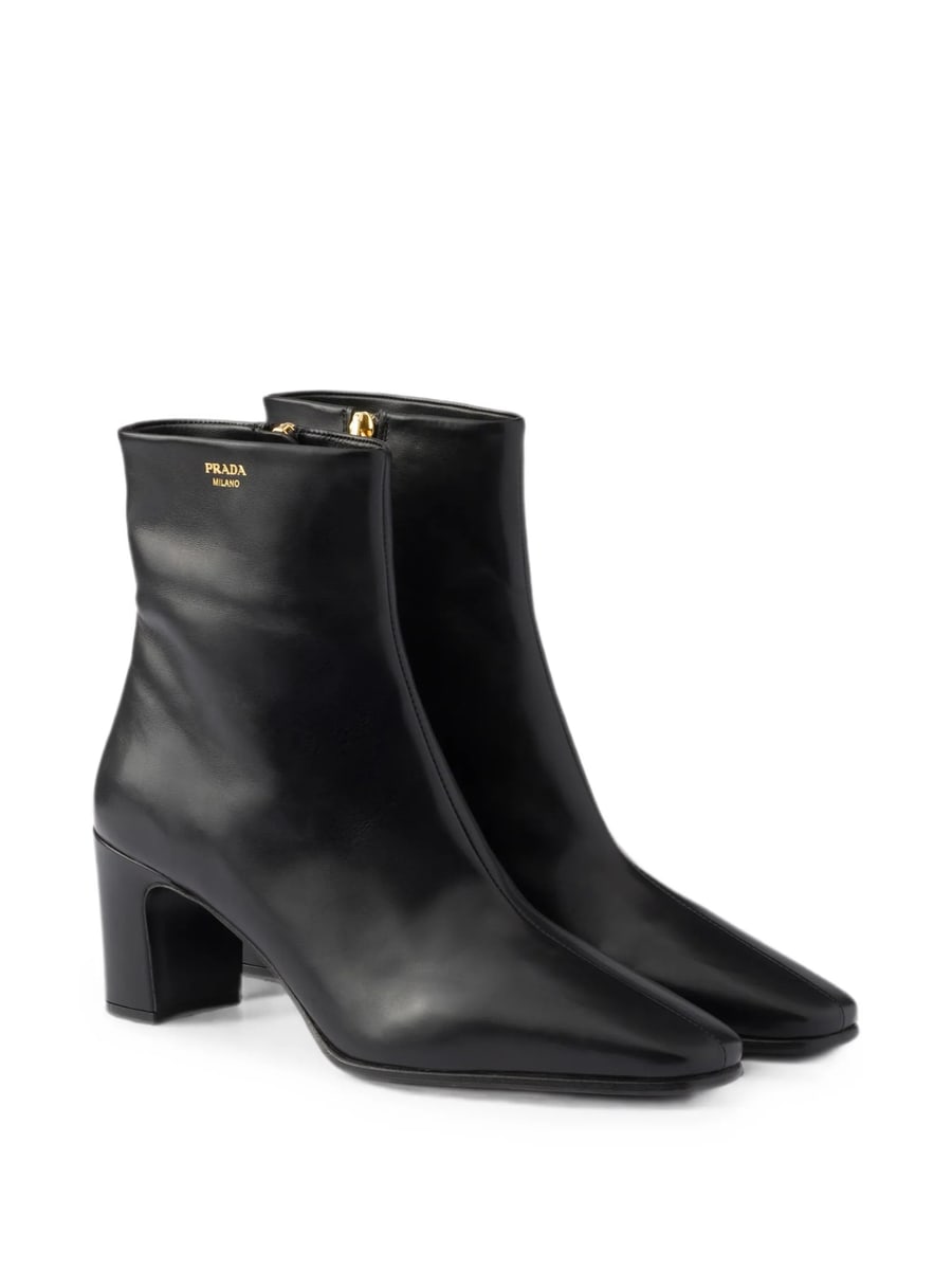 Prada Prada Leather Booties, view 4
