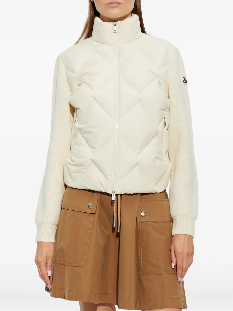 Moncler Moncler Cardigan With Quilted Front, view 2