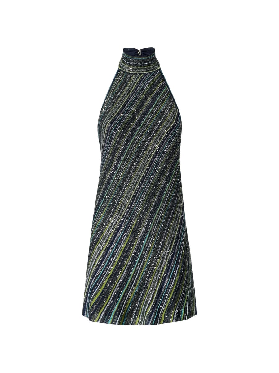 Missoni Missoni Mini Dress With Open Back And Sequins