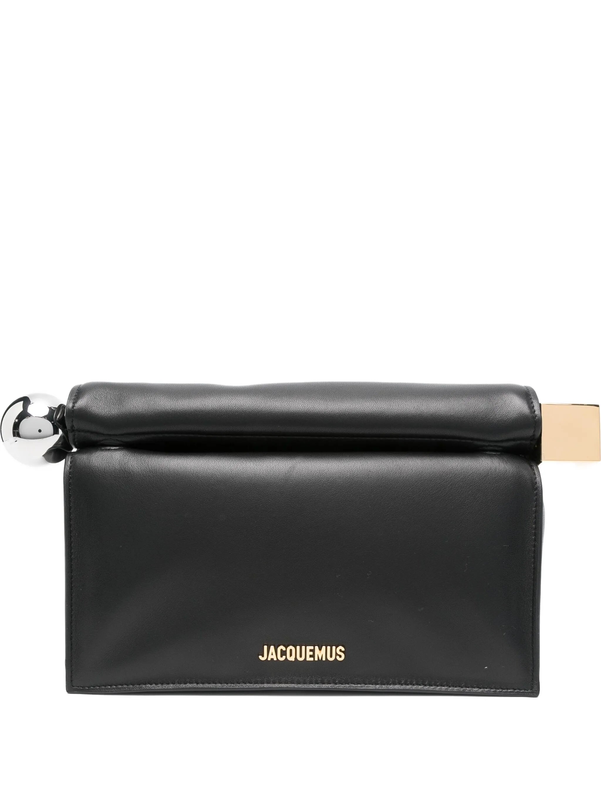 Jacquemus Jacquemus The Rond Carré Leather Clutch Bag