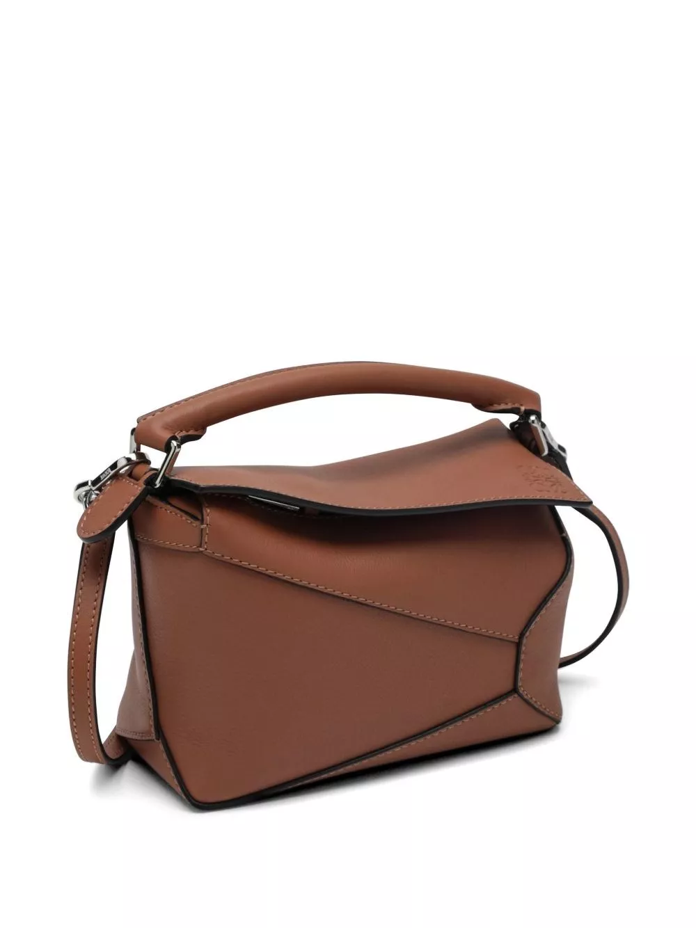 Loewe Borsa a mano mini in pelle Puzzle Edge, view 2