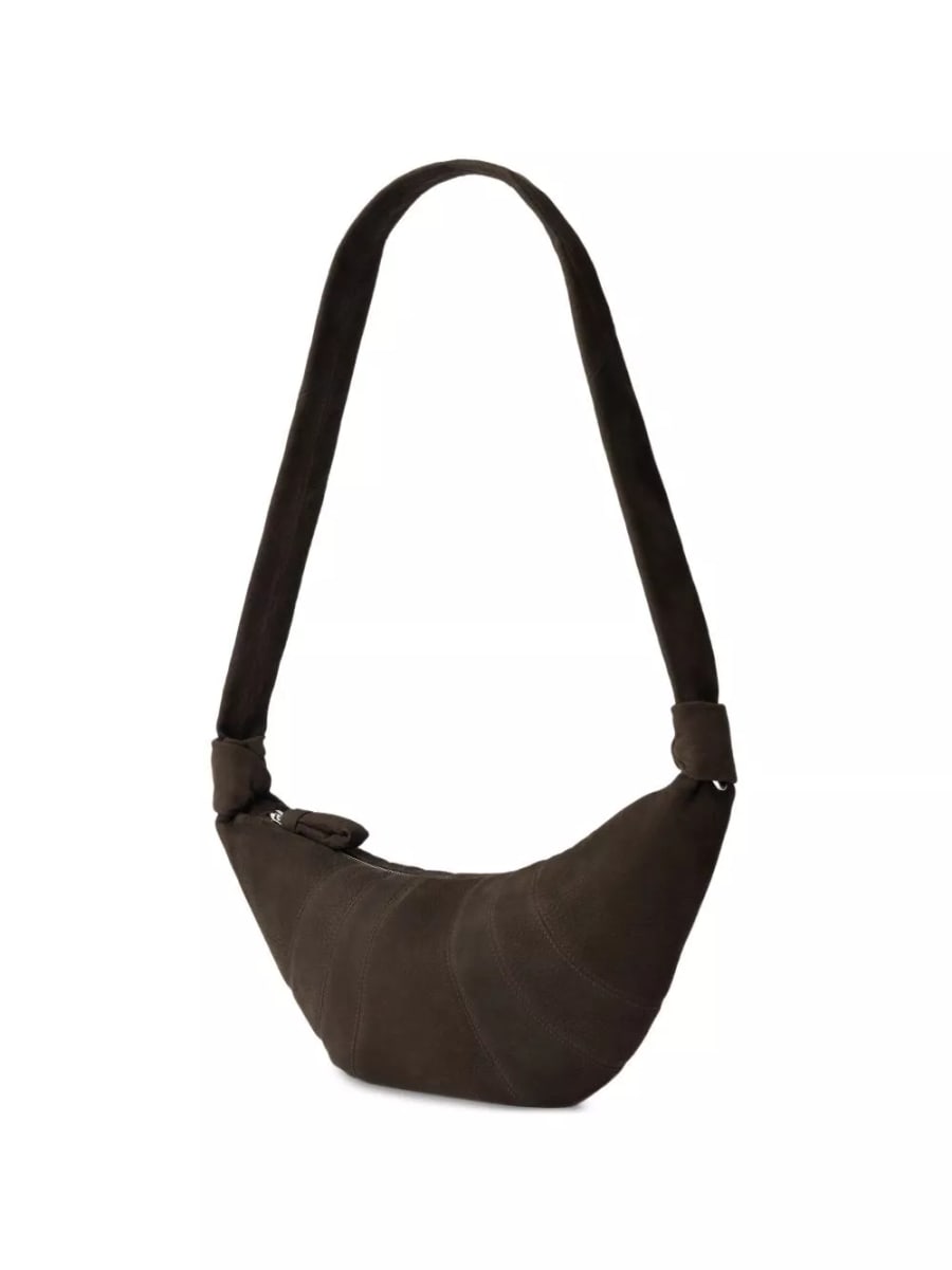 Lemaire Borsa a spalla Croissant in pelle media, view 5