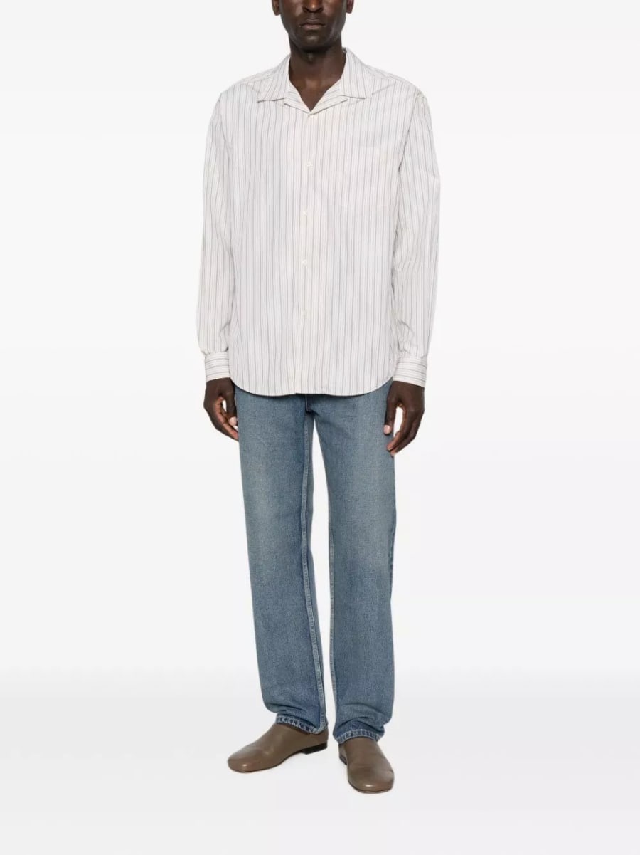 The Row Camicia a righe in cotone Vanja, view 5
