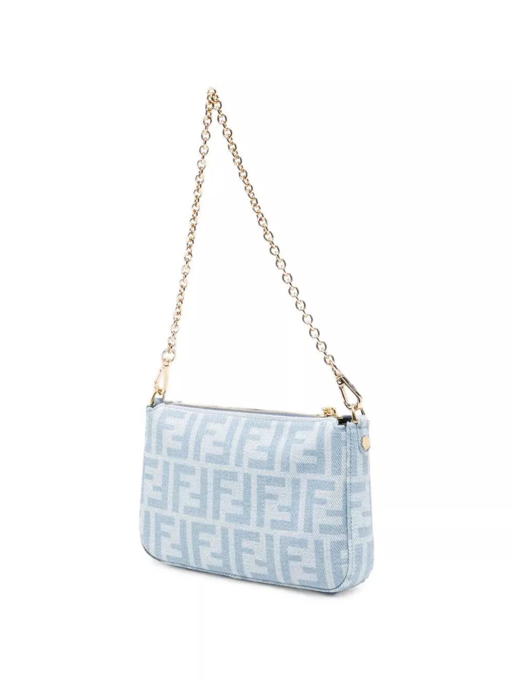 Fendi Pochette Baguette in denim, view 2