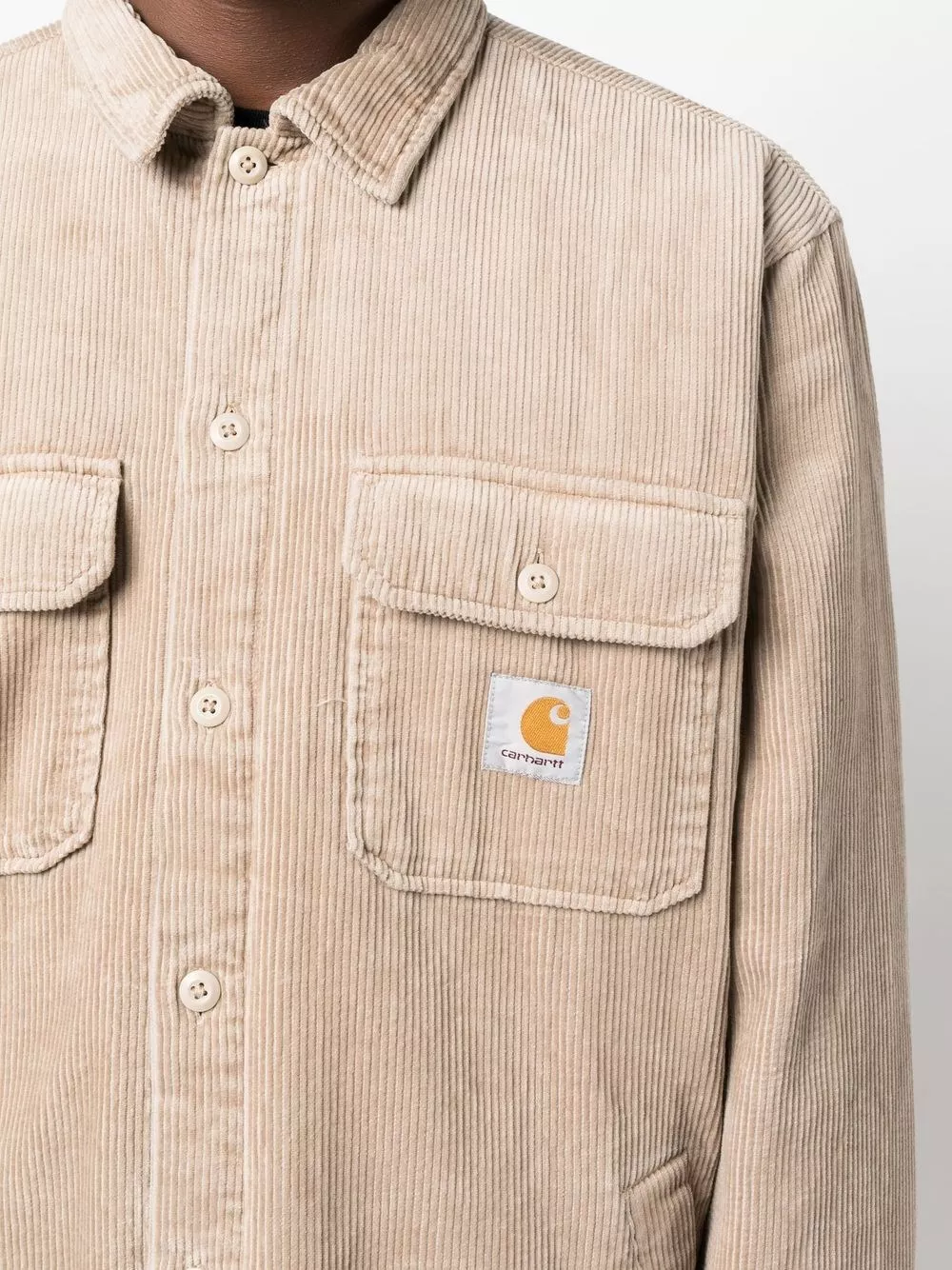 Carhartt WIP Giacca camicia in corduroy Whitesome, view 2