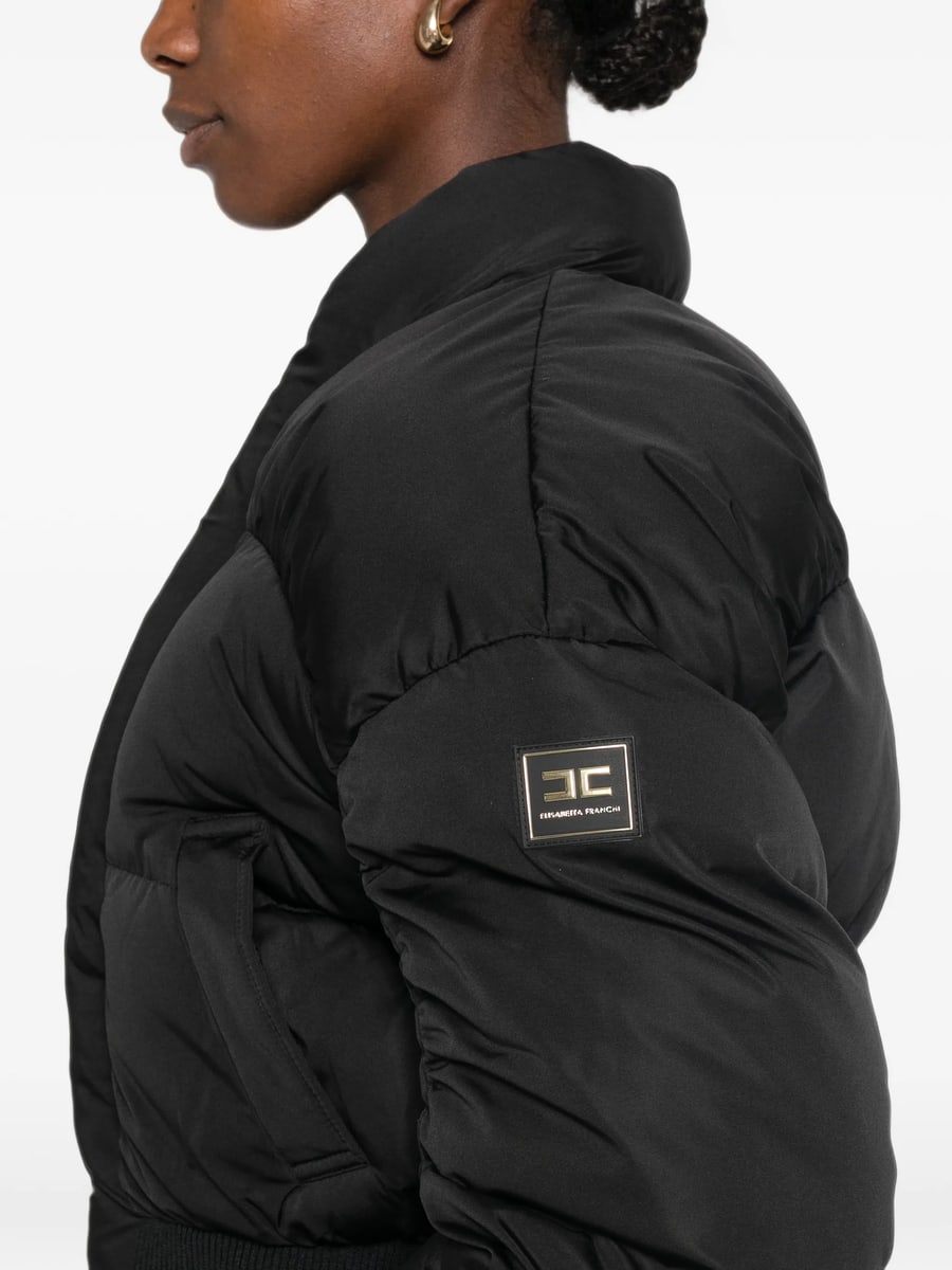 Elisabetta Franchi Elisabetta Franchi Cropped Puffer Jacket, view 4