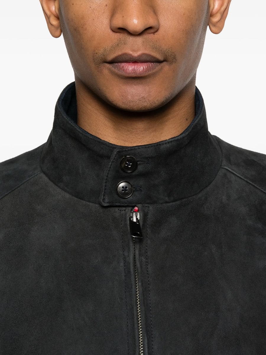 Baracuta Baracuta Zip-up Suede Jacket, view 3