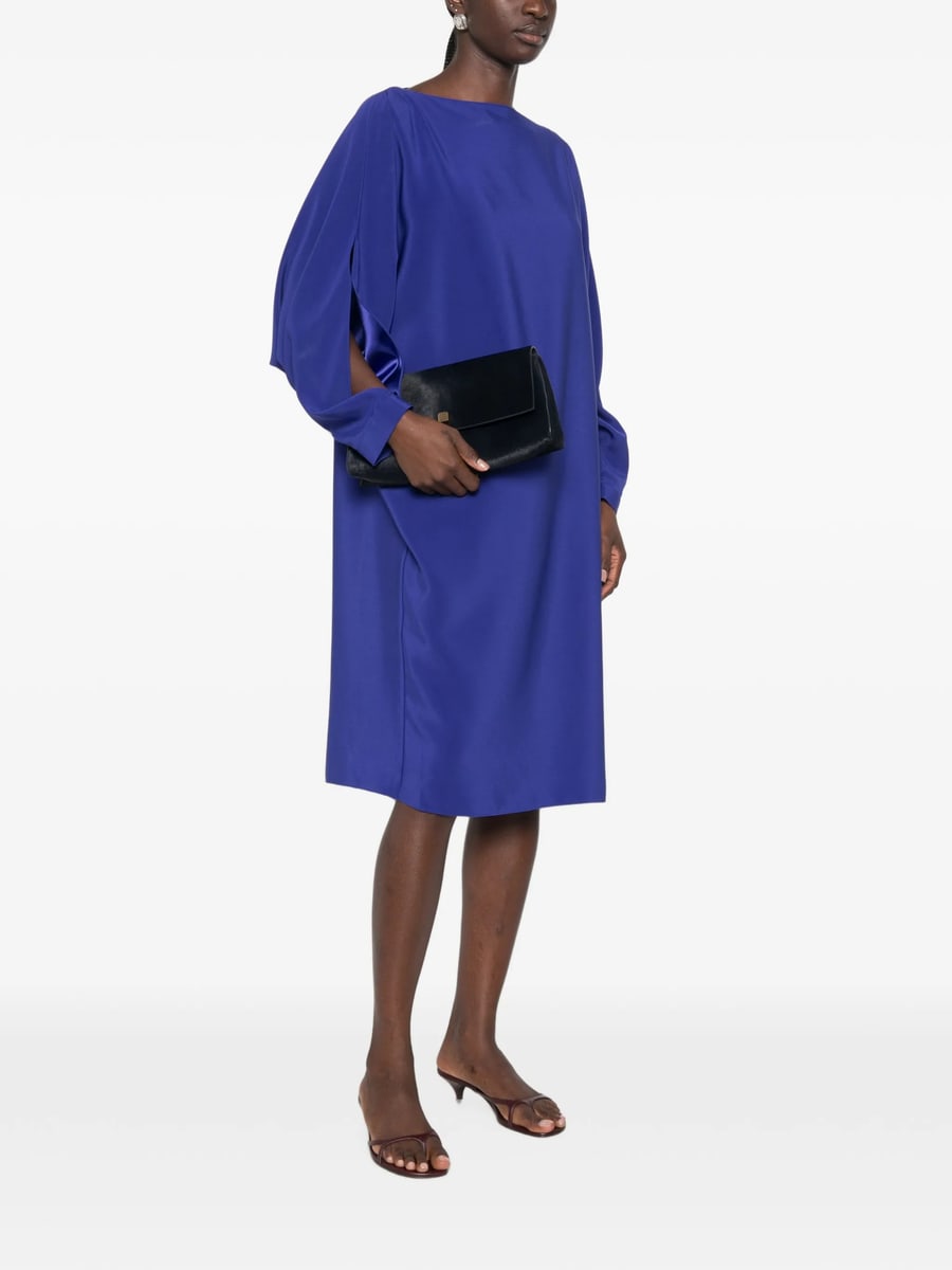 Gianluca Capannolo Gianluca Capannolo Margarita Slit-sleeve Boat-neck Midi Dress, view 3