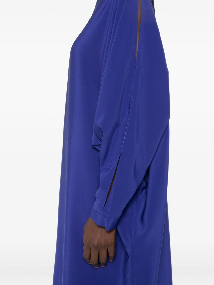 Gianluca Capannolo Gianluca Capannolo Margarita Slit-sleeve Boat-neck Midi Dress, view 4