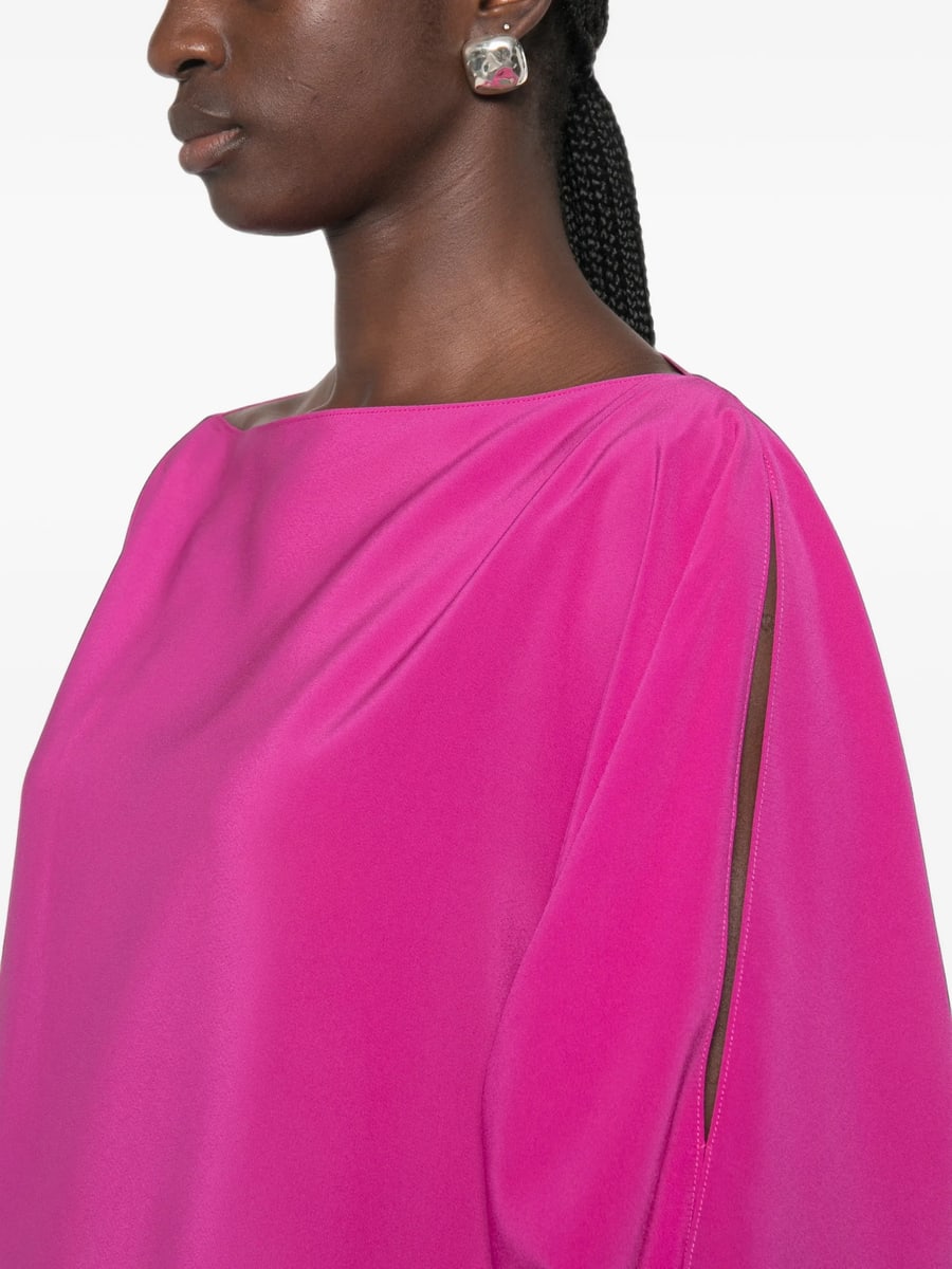Gianluca Capannolo Gianluca Capannolo Margarita Slit-sleeve Boat-neck Midi Dress, view 2