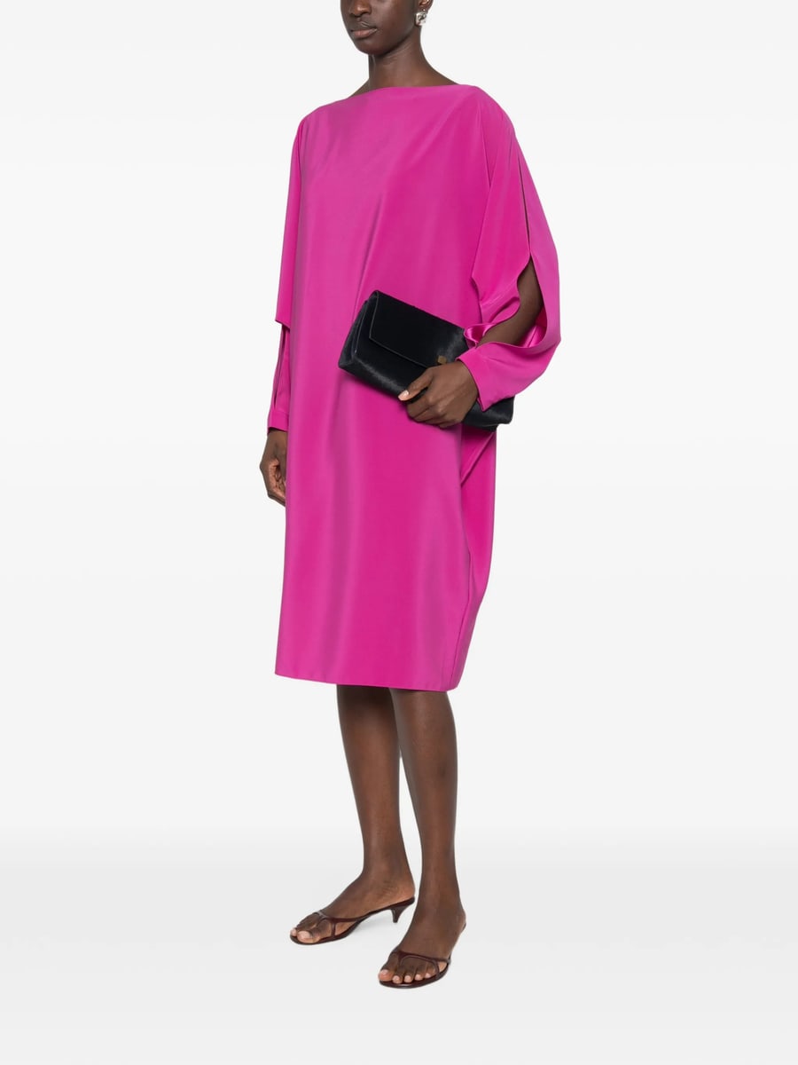 Gianluca Capannolo Gianluca Capannolo Margarita Slit-sleeve Boat-neck Midi Dress, view 3