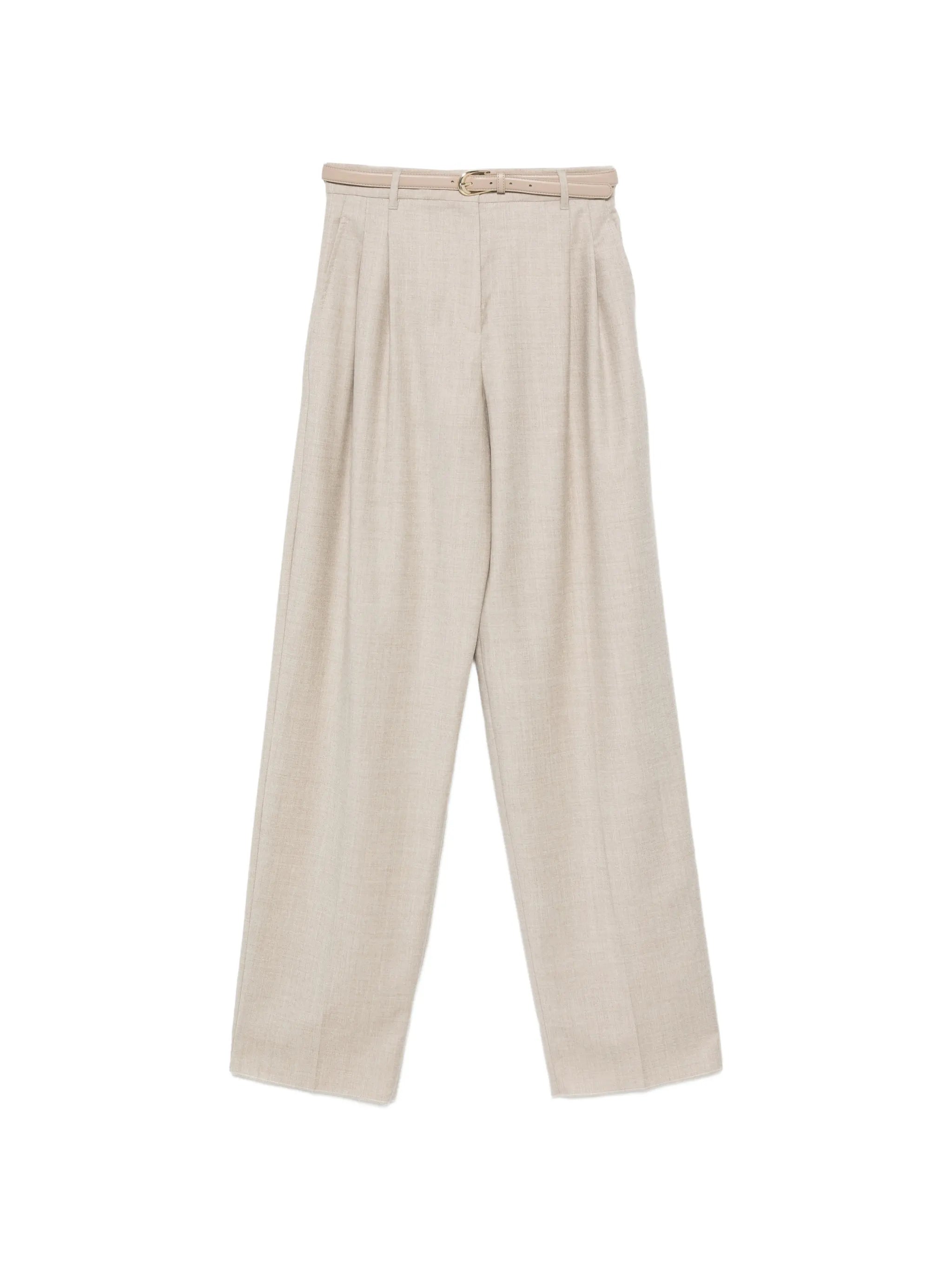 Max Mara Studio Max Mara Studio Lago Belted Pleated Trousers