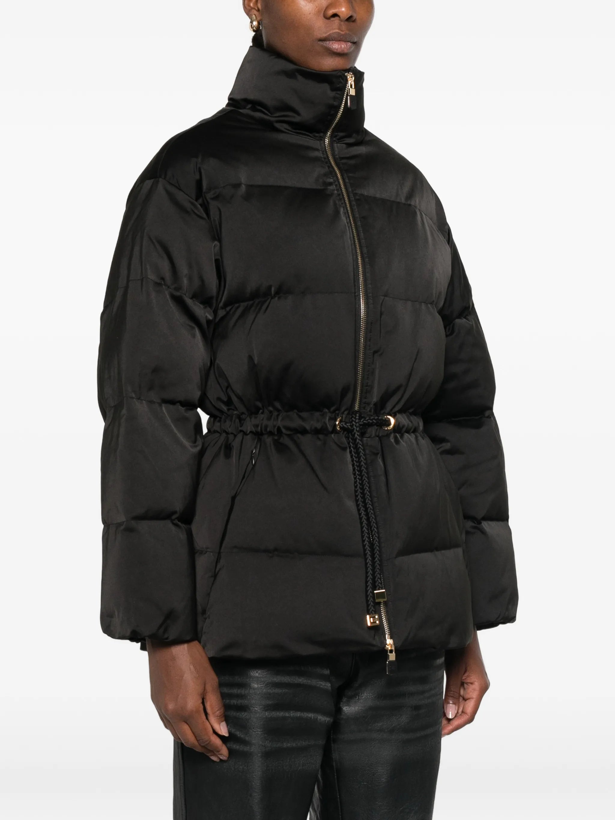 Elisabetta Franchi Elisabetta Franchi Drawstring Puffer Jacket, view 2