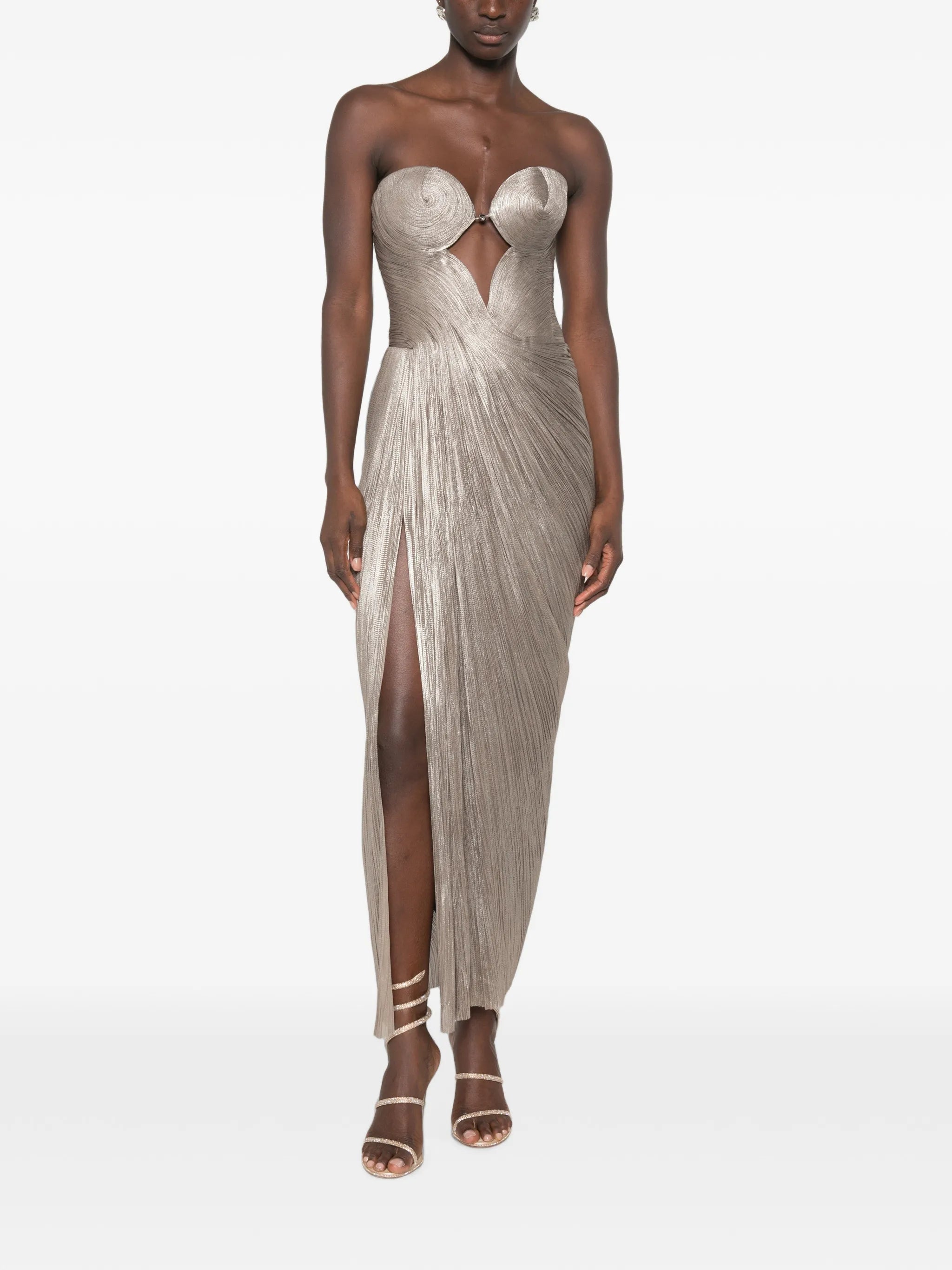 Maria Lucia Hohan Maria Lucia Hohan Cut-out Lace-up Maxi Dress, view 2