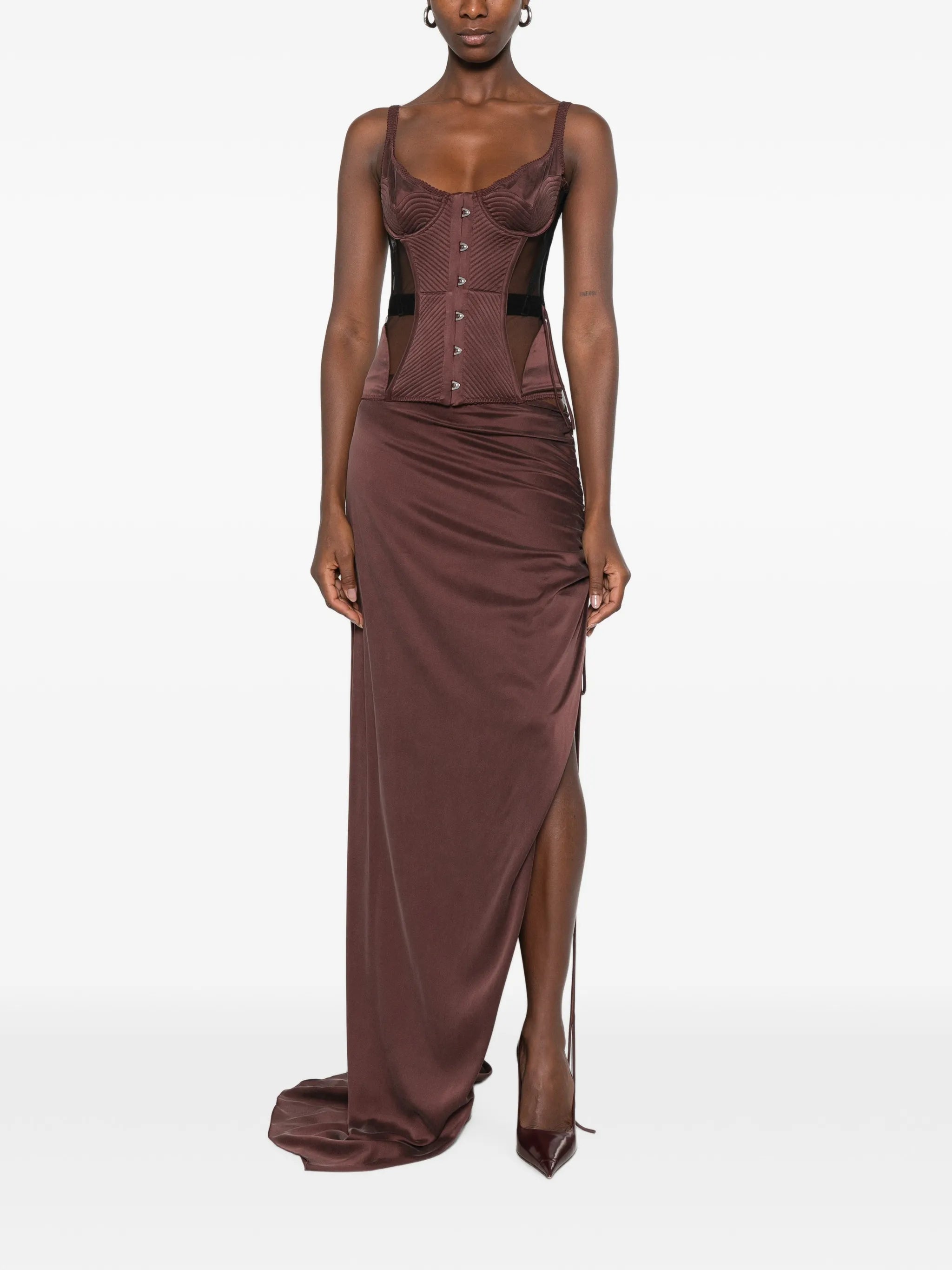 Maria Lucia Hohan Maria Lucia Hohan Maleena Quilted Corset Maxi Dress, view 2