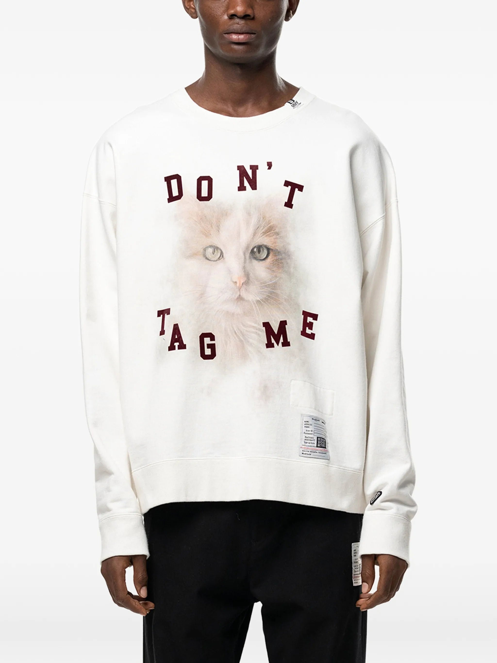 Maison Mihara Yasuhiro Maison Mihara Yasuhiro Cat Printed Sweatshirt, view 2