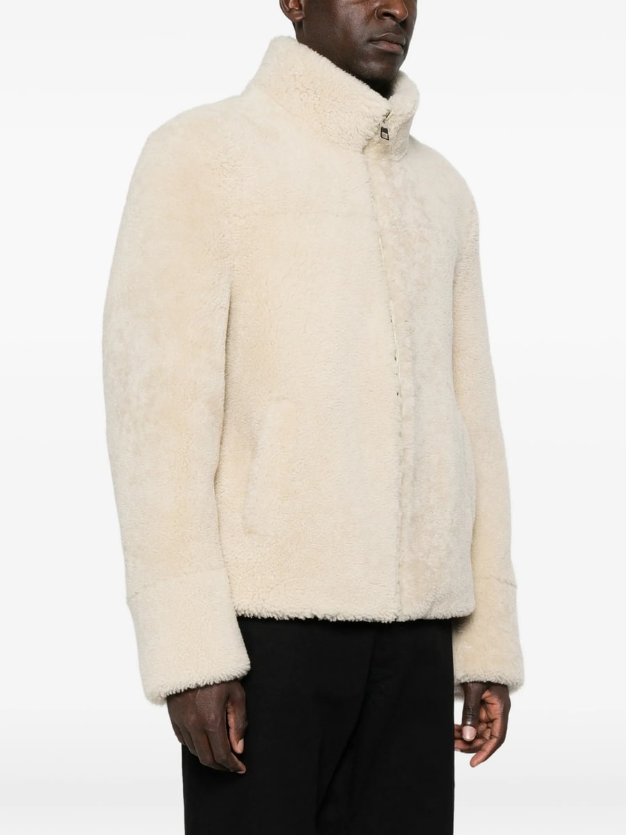 Eraldo Eraldo High-neck Shearling Jacket, view 2