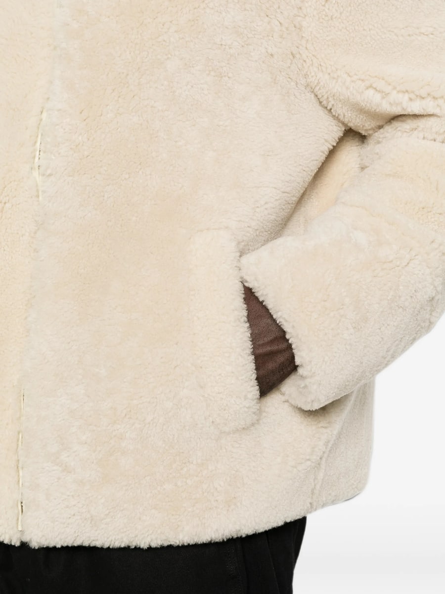 Eraldo Eraldo High-neck Shearling Jacket, view 4