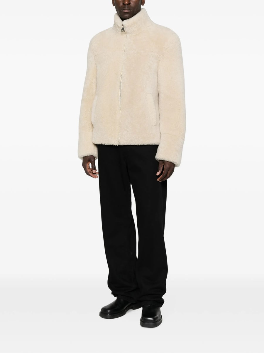 Eraldo Eraldo High-neck Shearling Jacket, view 5