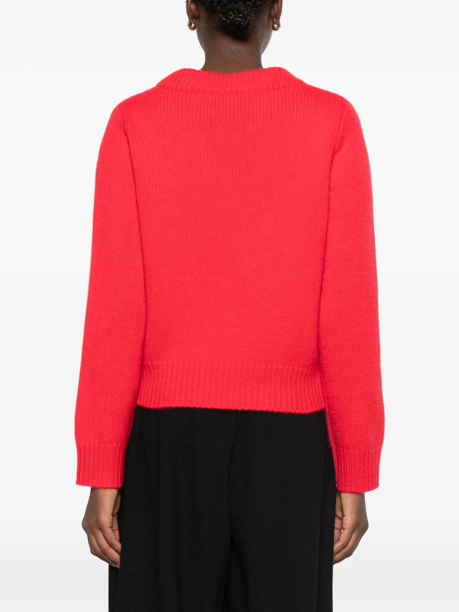 Soft Goat Soft Goat Ribbed V-neck Sweater, view 5