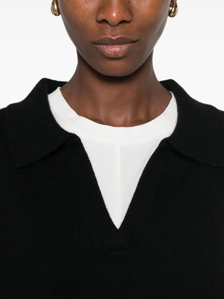 Soft Goat Soft Goat Polo-collar Sweater, view 3