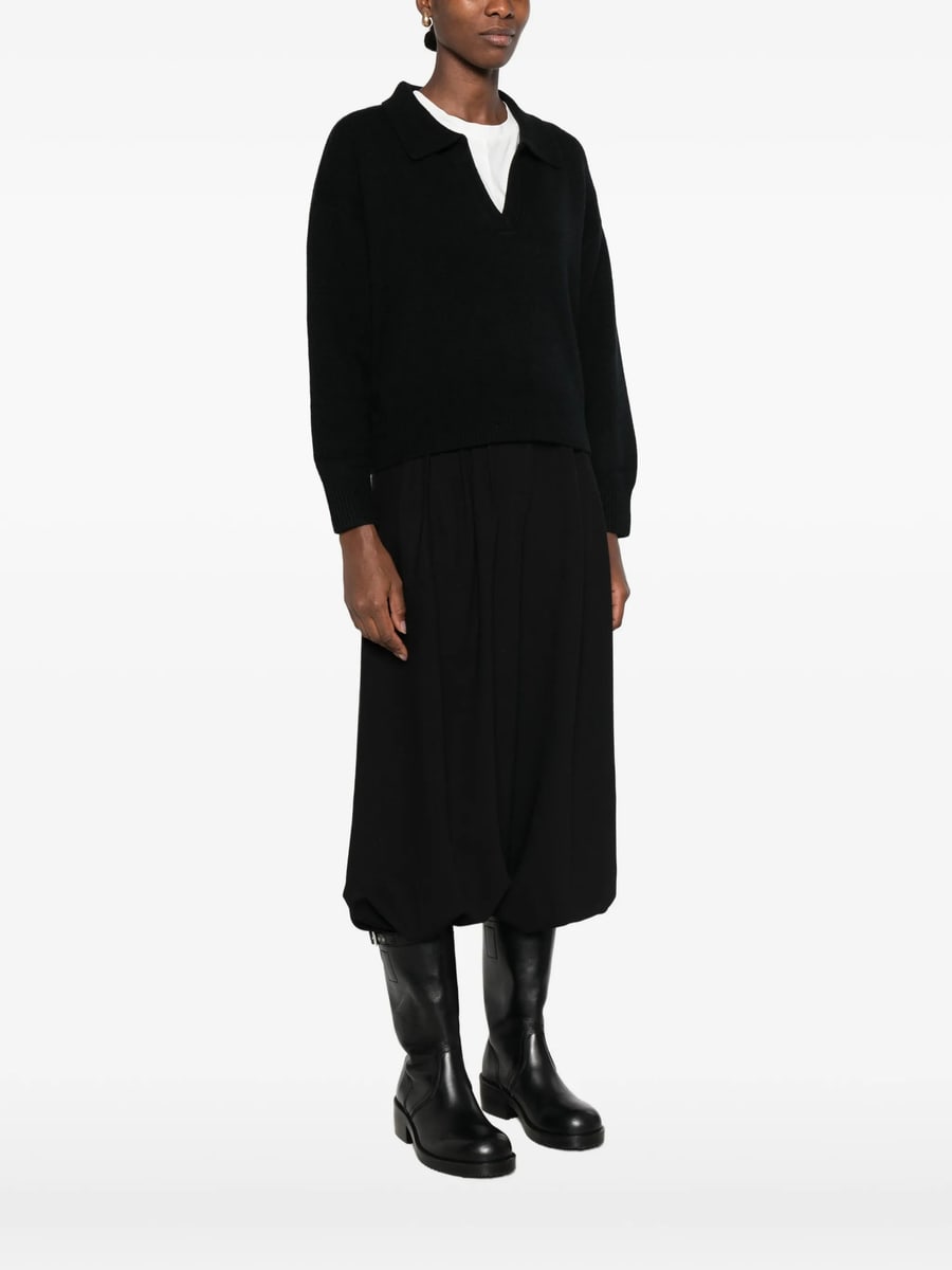 Soft Goat Soft Goat Polo-collar Sweater, view 4