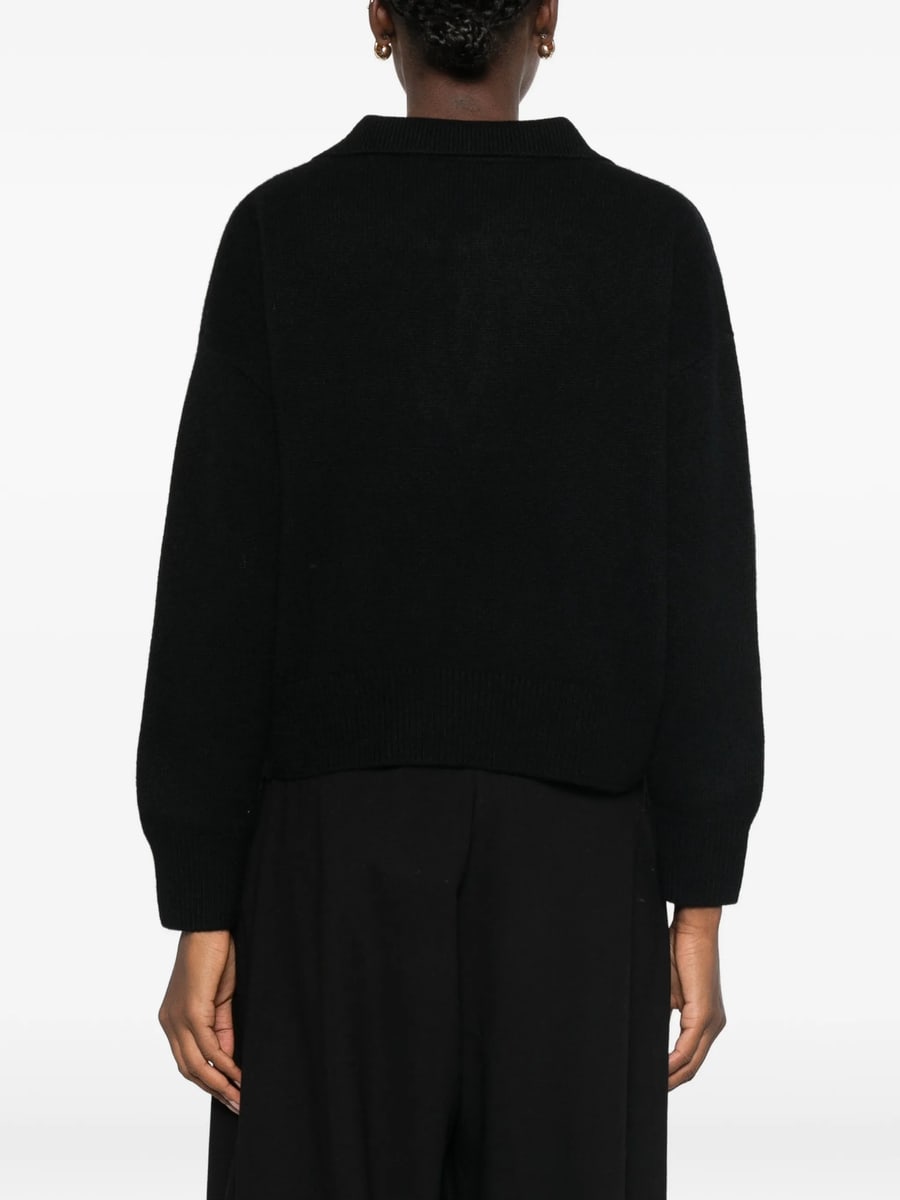 Soft Goat Soft Goat Polo-collar Sweater, view 5