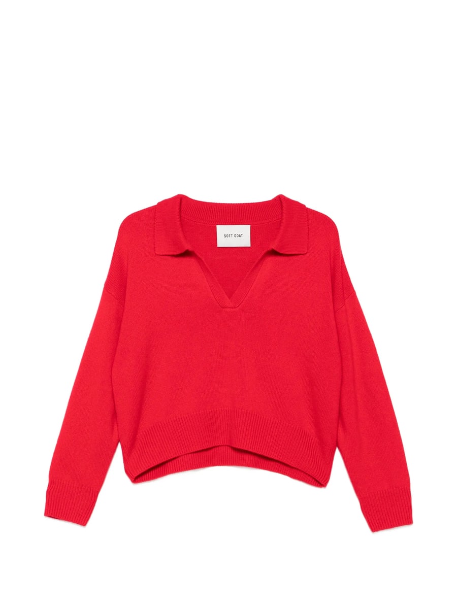 Soft Goat Soft Goat Polo-collar Knitted Sweater
