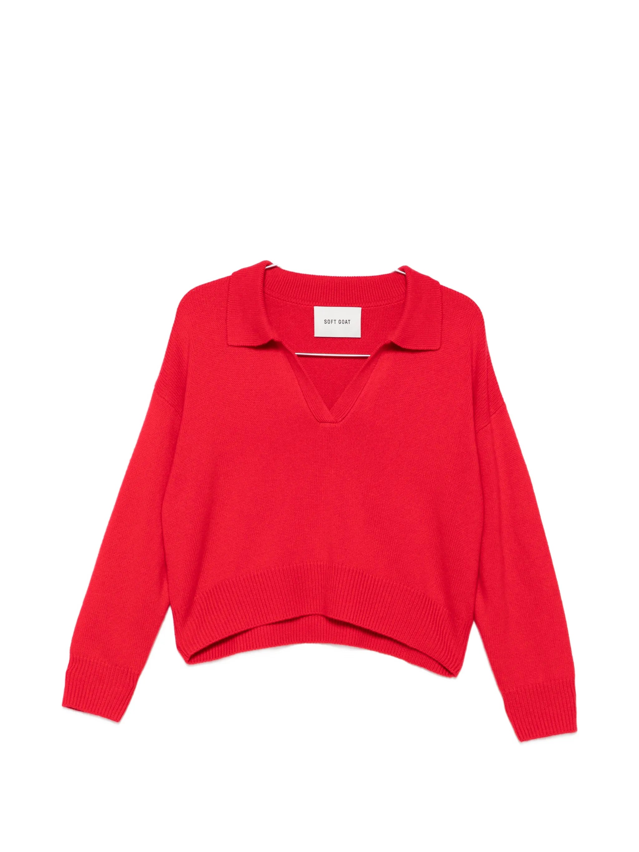 Soft Goat Soft Goat Polo-collar Knitted Sweater