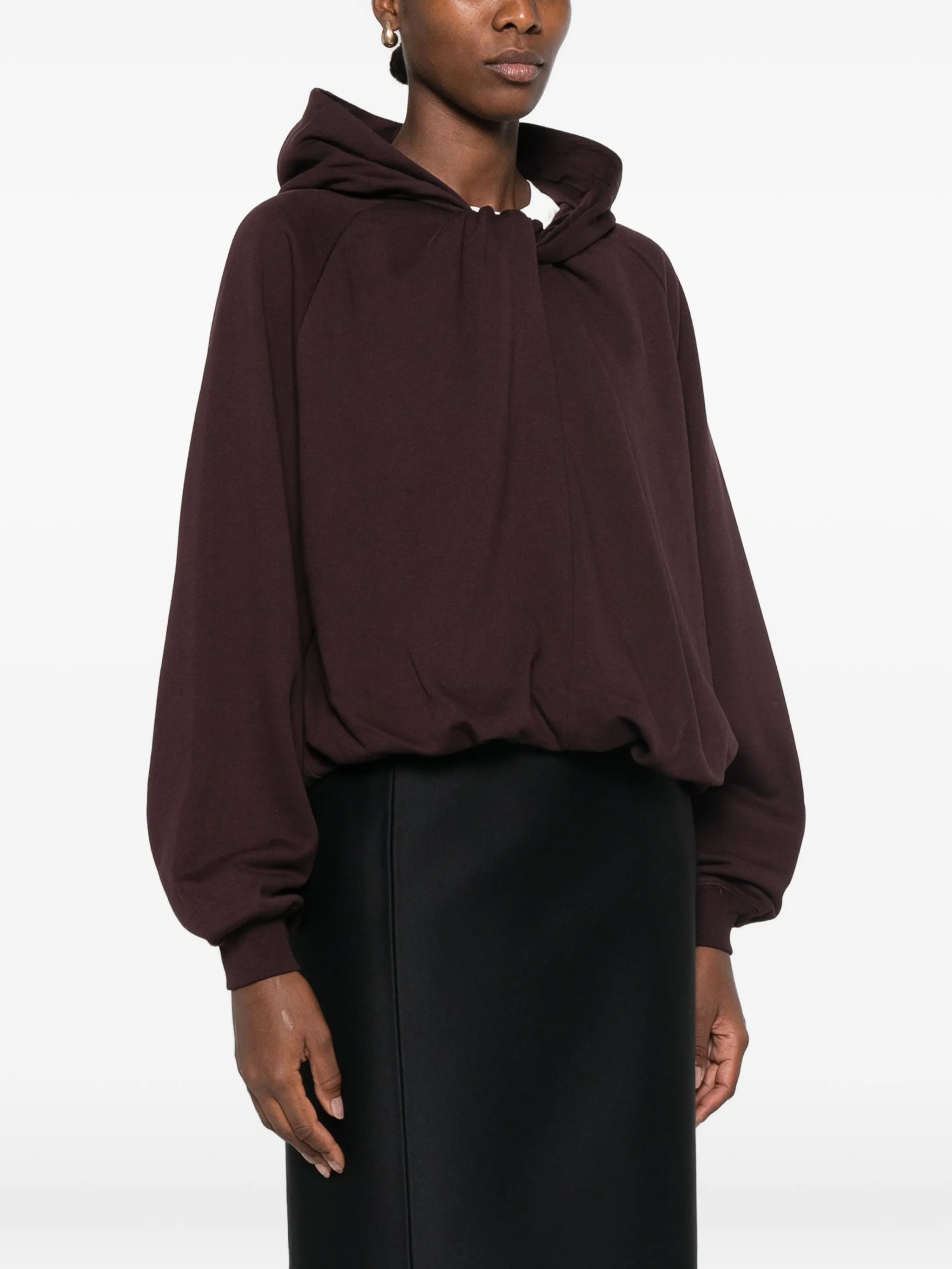Dries Van Noten Dries Van Noten Twist-detail Raglan-sleeve Hoodie, view 2