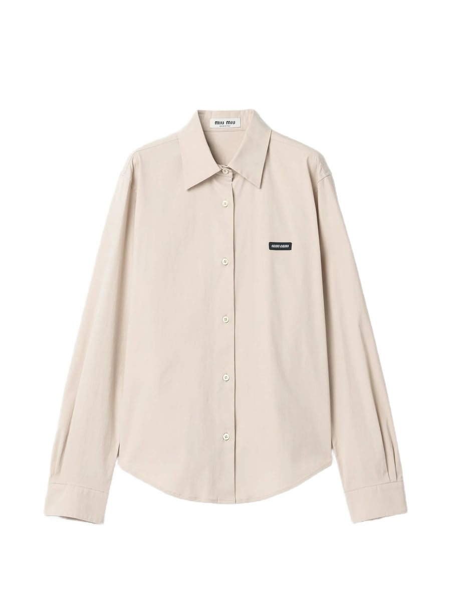 Miu Miu Miu Miu Stretch Poplin Shirt