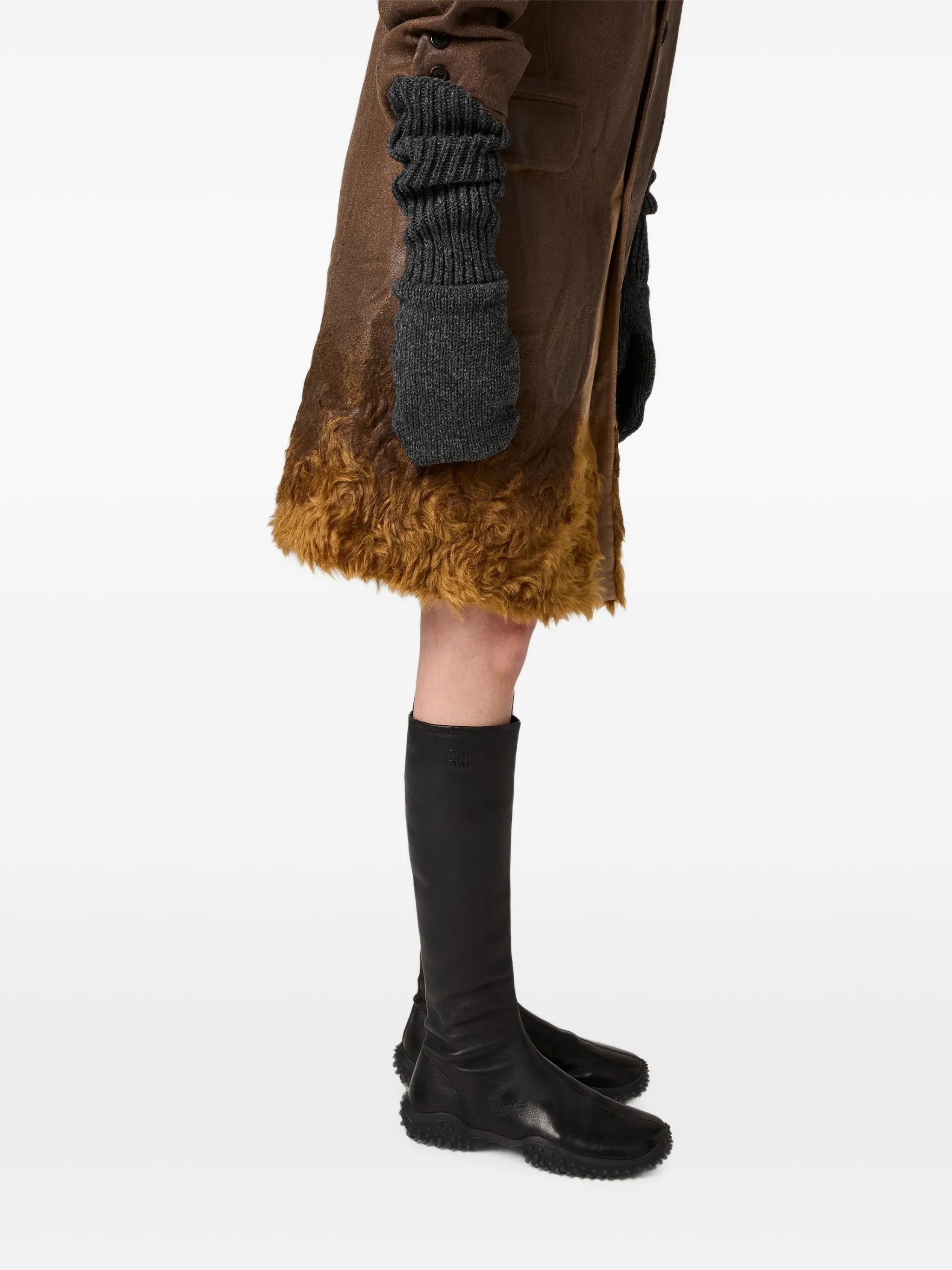 Miu Miu Miu Miu Stretch Nappa Leather Boots, view 2