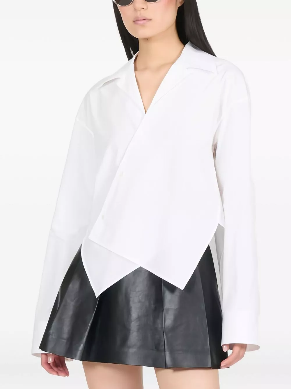 Loewe Camicia asimmetrica in cotone