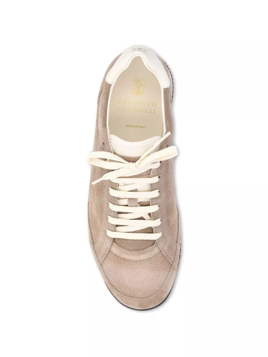 Brunello Cucinelli Sneakers in pelle, view 3